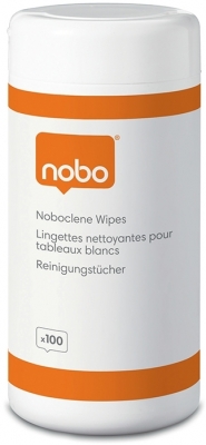 Servetele umede Clene, pentru curatare table si flipcharturi, uz zilnic, 100 buc/set NOBO