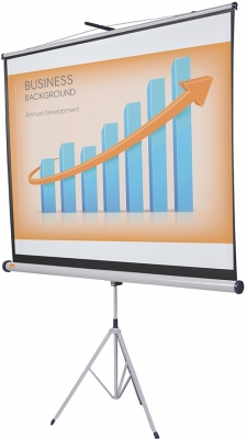 Ecran de proiectie, cu trepied, format 4:3, 200x151.3 cm, suprafata alb mat, home theater, cinema, office NOBO