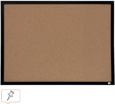 Panou pluta, 58x43 cm, natur, rama neagra NOBO