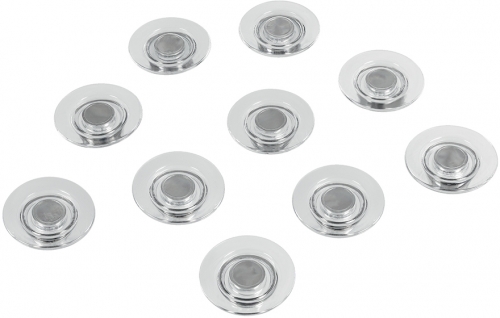Magneti pentru table din sticla, diametru 32 mm, sustin 6 coli, 10 buc/set, transparent NOBO