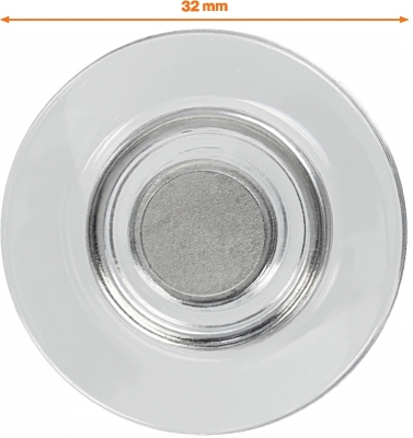 Magneti pentru table din sticla, diametru 32 mm, sustin 6 coli, 10 buc/set, transparent NOBO