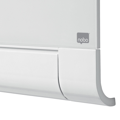 Tabla de sticla alb, Impression pro, 100x56 cm, magnetica, colturi rotunjite, include marker, tavita, magneti, Nobo
