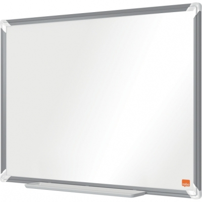 Tabla Premium Plus, otel emailat, 60x45 cm, magnetica, include marker si tavita, alb NOBO