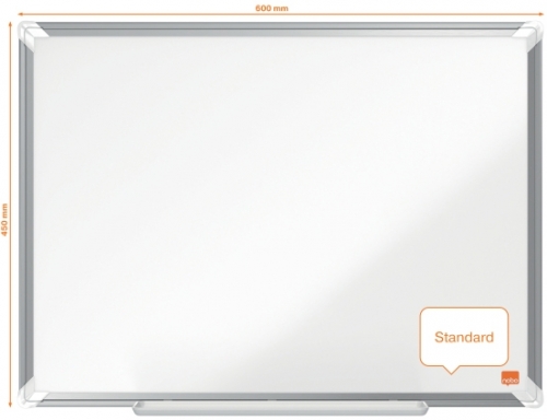 Tabla Premium Plus, otel emailat, 60x45 cm, magnetica, include marker si tavita, alb NOBO
