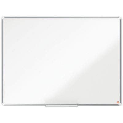 Tabla Premium Plus, otel emailat, 120x90 cm, magnetica, include marker si tavita, alb NOBO