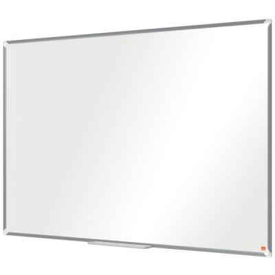 Tabla Premium Plus, otel lacuit, 150x100 cm, magnetica, include marker si tavita, alb NOBO