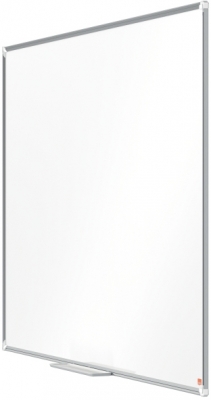 Tabla Premium Plus, otel lacuit, 150x100 cm, magnetica, include marker si tavita, alb NOBO