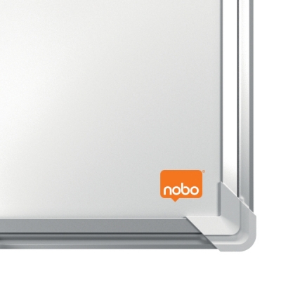 Tabla NOBO Premium Plus, otel lacuit, 300x120 cm, magnetica, include marker si tavita, alb