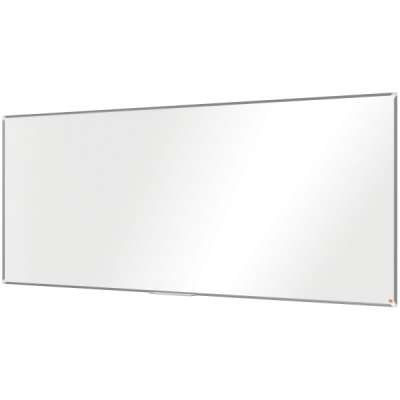 Tabla NOBO Premium Plus, otel lacuit, 300x120 cm, magnetica, include marker si tavita, alb