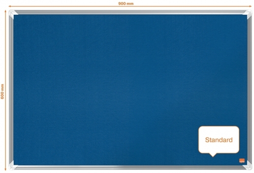 Panou Premium Plus, material textil, 90x60 cm, albastru NOBO