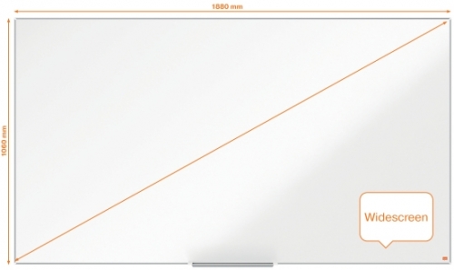 Tabla alba magnetica, otel lacuit, 188 x 106 cm, Nano Clean, Impression Pro Widescreen Nobo 
