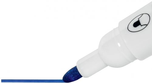 Marker pentru table si flipcharturi, varf rotund 3 mm, standard, 10 buc/cutie, albastru NOBO