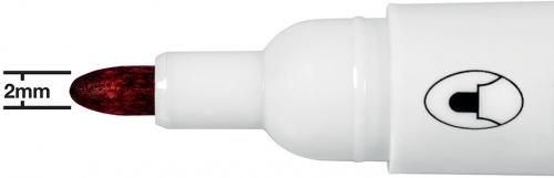 Marker pentru table si flipcharturi, varf rotund 3 mm, standard, 10 buc/cutie, rosu NOBO