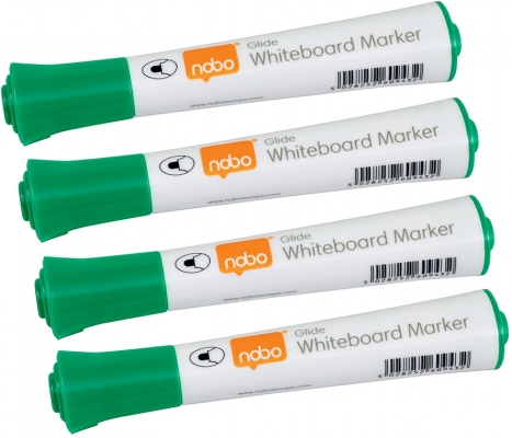 Marker pentru table si flipcharturi, varf rotund 3 mm, standard, 10 buc/cutie, verde NOBO