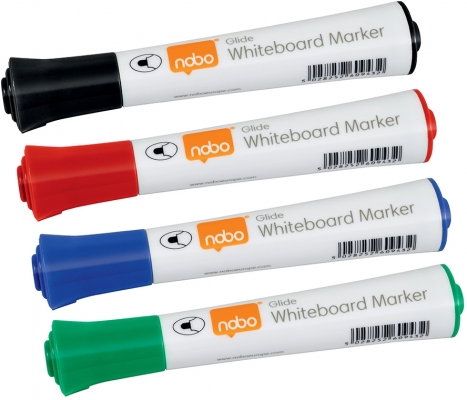 Marker pentru table si flipcharturi, varf rotund 3 mm, standard, 10 buc/cutie, diverse culori NOBO