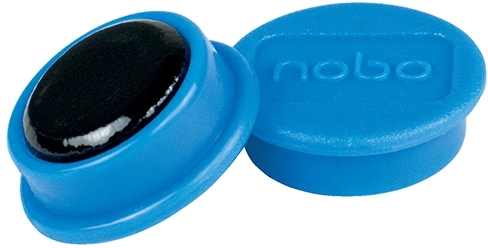Magneti pentru table diametru 13 mm, sustin 1 coala, 10 buc/set, albastru NOBO