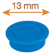 Magneti pentru table, diametru 13 mm, sustin 1 coala, 10 buc/set, diverse culori NOBO