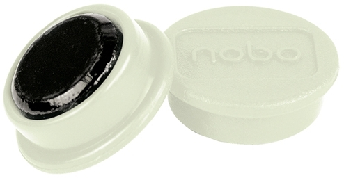Magneti pentru table, diametru 24 mm, sustin 4 coli, 10 buc/set, alb NOBO