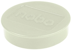 Magneti pentru table, diametru 38 mm, sustin 20 coli, 10 buc/set, alb NOBO