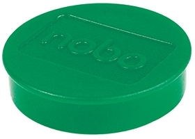 Magneti pentru table, diametru 38 mm, sustin 20 coli, 10 buc/set, verde NOBO
