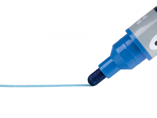 Marker pentru table si flipcharturi, cerneala lichida, varf rotund 3 mm, standard, 10 buc/cutie, albastru NOBO