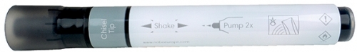 Marker pentru table si flipcharturi, cerneala lichida, varf tip dalta 5-12 mm, standard, 10 buc/cutie, negru NOBO