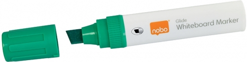 Marker pentru table si flipcharturi, varf tip dalta 5-12 mm, Jumbo, 4 buc/cutie, verde NOBO