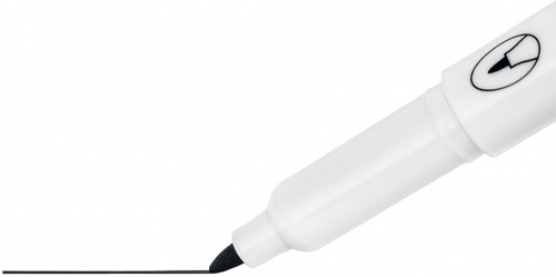 Marker pentru table si flipcharturi, varf subtire rotund 1.5 mm, standard, blister, 4 buc/set, negru NOBO