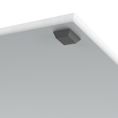 Tabla de sticla alb si marmorat pentru birou, Impression pro, 23x15 cm, include 2 markere, 2 buc/set, Nobo