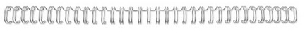 Spira metalica 34 inele 14mm A4 argintiu 125 coli 100 bucati GBC