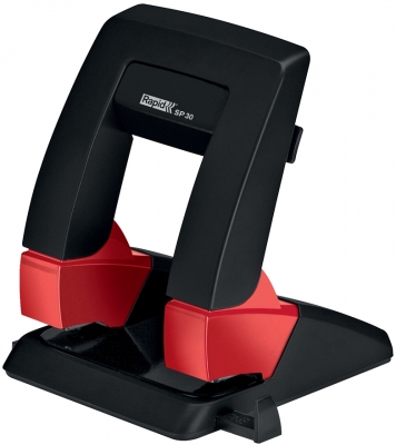 Perforator metalic Supreme SP30 PressLess, 30 coli, cutie, negru Rapid