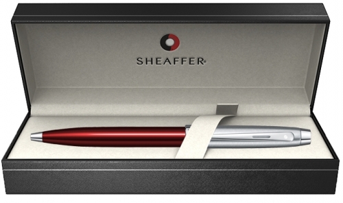 Pix Translucent Red Brushed Chrome NT 100 Sheaffer