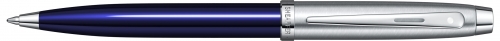Pix Translucent Blue Brushed Chrome NT 100 Sheaffer