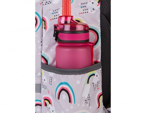 Rucsac Jerry, 3 compartimente, compartiment pentru laptop, Rainbow Time, CoolPack
