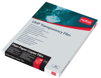 Film pentru proiector, transparent, fotocopiere, A4, 100 buc/set NOBO