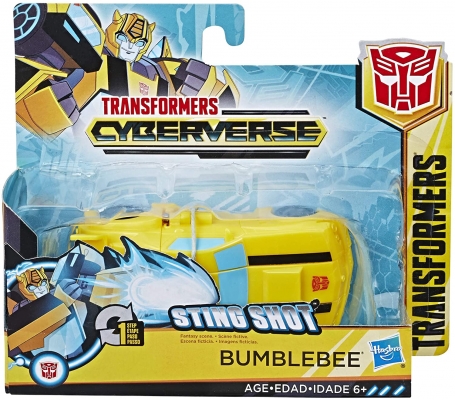 TRANSFORMERS ROBOT VEHICUL CYBERVERSE 1 STEP BUMBLEBEE HASBRO