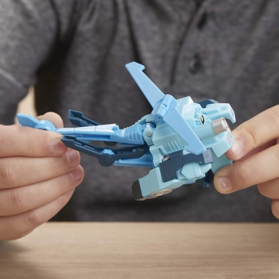 TRANSFORMERS ROBOT VEHICUL CYBERVERSE 1 STEP AUTOBOT WHIRL HASBRO