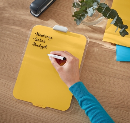 Tabla de sticla pentru birou, Cosy, 30x20 cm, include marker, trepied, Leitz