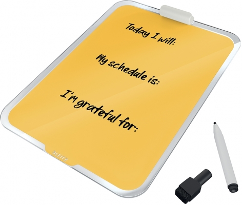 Tabla de sticla pentru birou, Cosy, 30x20 cm, include marker, trepied, Leitz