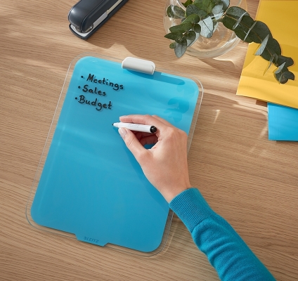 Tabla de sticla pentru birou, Cosy, 30x20 cm, include marker, trepied, Leitz