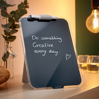 Tabla de sticla pentru birou, Cosy, 30x20 cm, include marker, trepied, Leitz