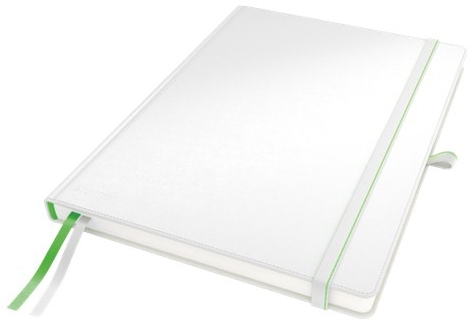 Caiet de birou  Complete, coperta dura, certificare FSC, reciclabil, A5, 80 coli, dictando Leitz