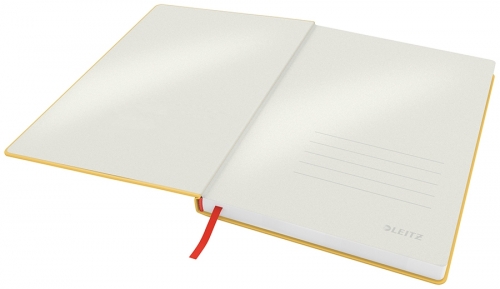Caiet de birou Cosy, carton laminat, coperta dura, certificare FSC, reciclabil, B5, 80 coli, dictando, Leitz
