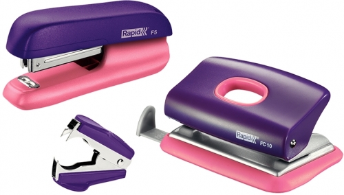 Set capsator plastic F5, perforator plastic FC10 si decapsator, 10 coli, blister, Rapid
