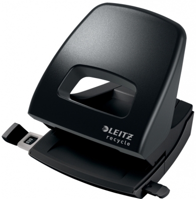 Perforator plastic Recycle NeXXt Series, din material reciclat si reciclabil, 30 coli, negru Leitz