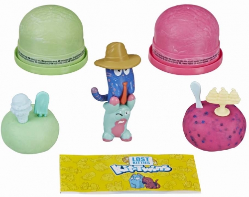 SET 2 PISICI RATACITE IN CUTIE DE INGHETATA HASBRO