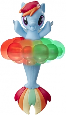 PONEI SIRENA RAINBOW DASH CU LUMINI CURCUBEU HASBRO