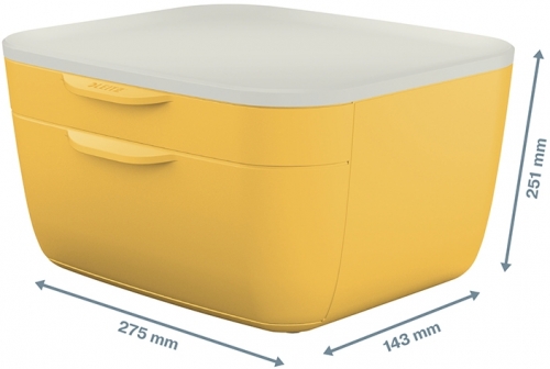 Cabinet cu sertare Cosy, 2 sertare, PS, A4, Leitz