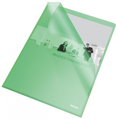 Mapa de protectie, A4, standard, 115 microni, verde, 25 buc/set, Esselte
