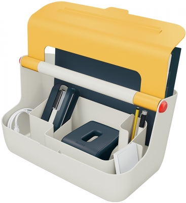 Organizator birou cutie portabila cu maner, 36 cm, Cosy, PS Leitz 